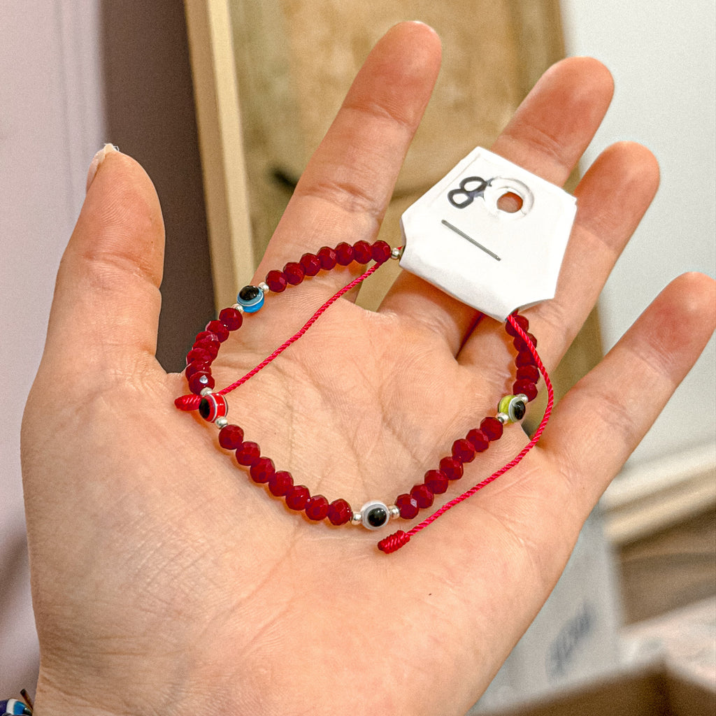 Red Mal de Ojo Protection Bracelet